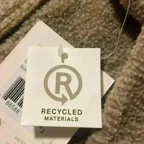 Brixton Bowery Women's Fleece sherpa jacket shacket- Oatmeal - Picture 6 of 7